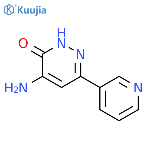 4-amino-6-(pyridin-3-yl)pyridazin-3-ol structure