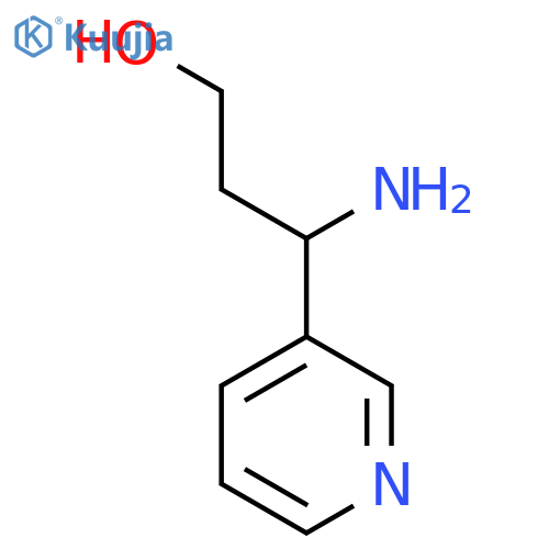 3-amino-3-(pyridin-3-yl)propan-1-ol structure