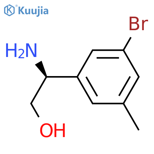 (2S)-2-amino-2-(3-bromo-5-methylphenyl)ethan-1-ol structure
