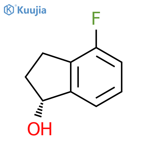 (1R)-4-fluoro-2,3-dihydro-1H-inden-1-ol structure