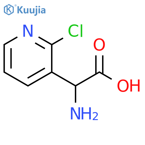 3-Pyridineacetic acid, α-amino-2-chloro- structure