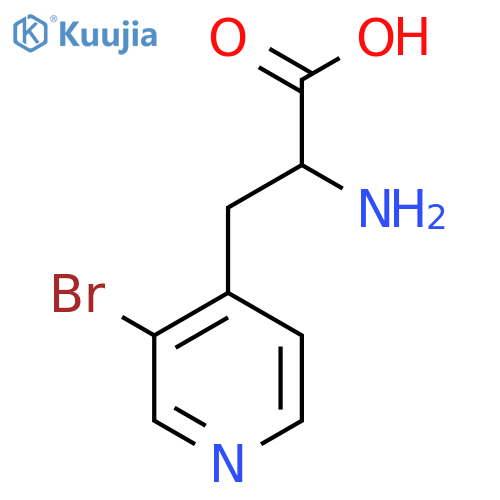 2-amino-3-(3-bromopyridin-4-yl)propanoic acid structure
