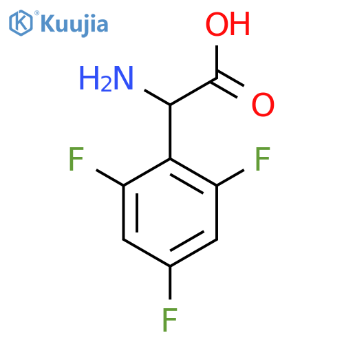 2-Amino-2-(2,4,6-trifluorophenyl)acetic acid structure