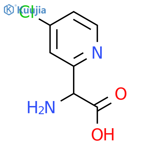 2-amino-2-(4-chloropyridin-2-yl)acetic acid structure