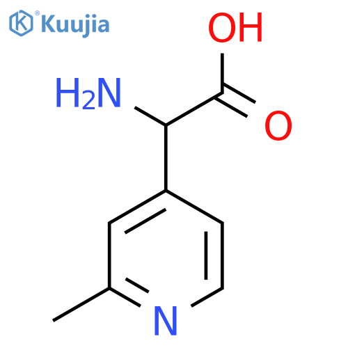 2-amino-2-(2-methylpyridin-4-yl)acetic acid structure
