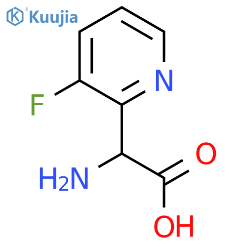 2-amino-2-(3-fluoropyridin-2-yl)acetic acid structure