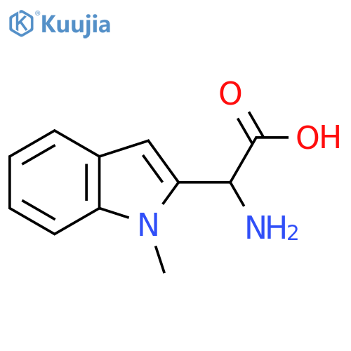 2-amino-2-(1-methyl-1H-indol-2-yl)acetic acid structure