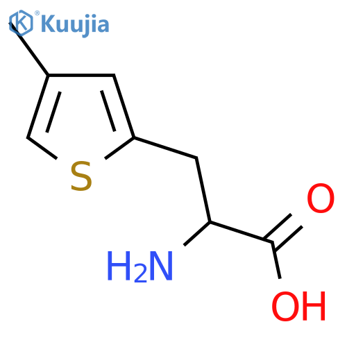 2-amino-3-(4-methylthiophen-2-yl)propanoic acid structure