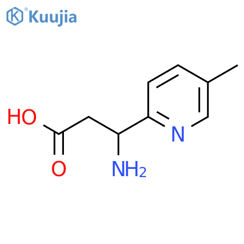 3-Amino-3-(5-methylpyridin-2-yl)propanoic acid structure