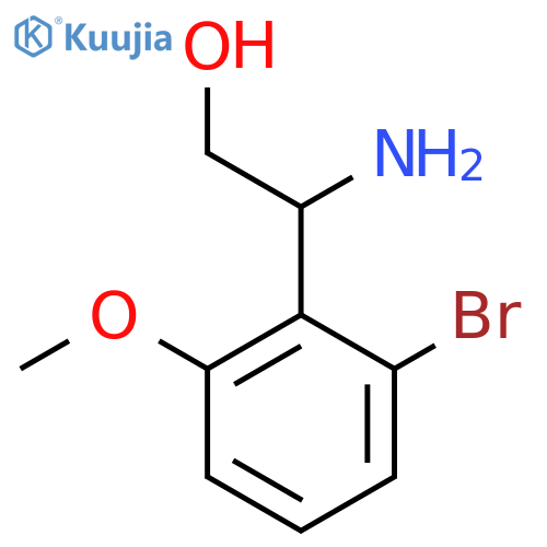 2-amino-2-(2-bromo-6-methoxyphenyl)ethan-1-ol structure