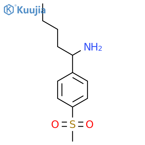 1-(4-(METHYLSULFONYL)PHENYL)PENTAN-1-AMINE HCL structure