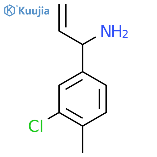 1-(3-CHLORO-4-METHYLPHENYL)PROP-2-ENYLAMINE structure