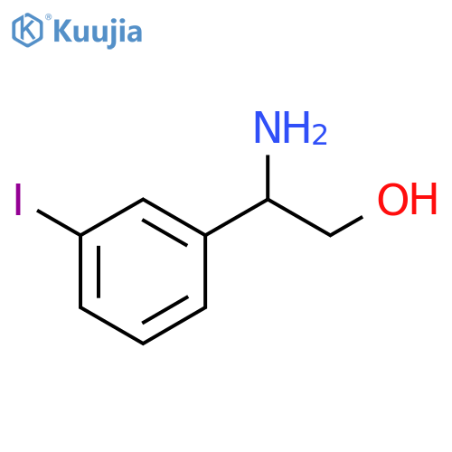 2-amino-2-(3-iodophenyl)ethan-1-ol structure