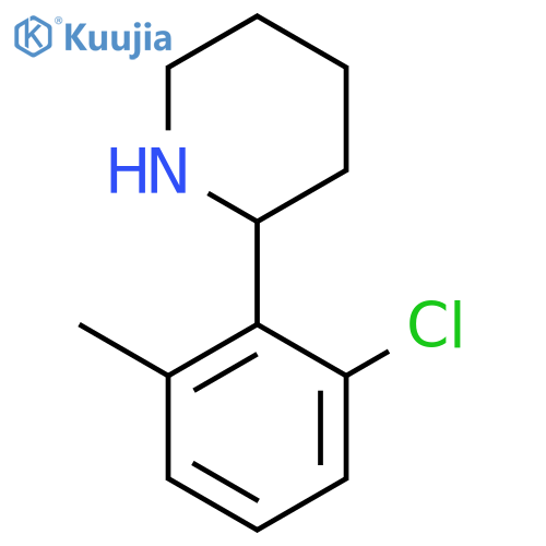 2-(2-chloro-6-methylphenyl)piperidine structure