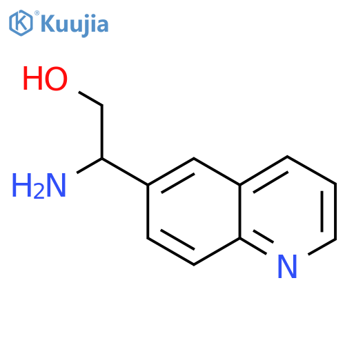 2-amino-2-(quinolin-6-yl)ethan-1-ol structure