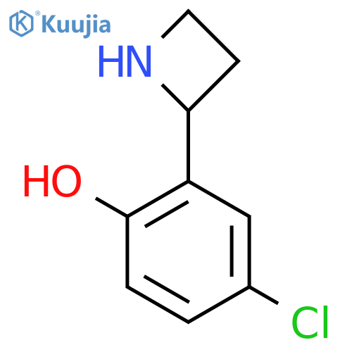 2-(azetidin-2-yl)-4-chlorophenol structure