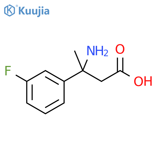 3-Amino-3-(3-fluorophenyl)butanoic acid structure
