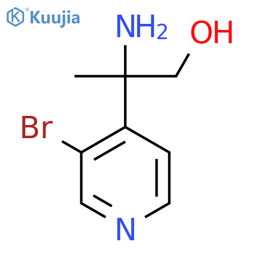 2-amino-2-(3-bromopyridin-4-yl)propan-1-ol structure