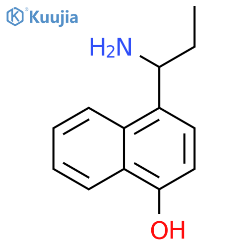 4-(1-aminopropyl)naphthalen-1-ol structure