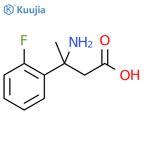 3-Amino-3-(2-fluorophenyl)butanoic acid structure