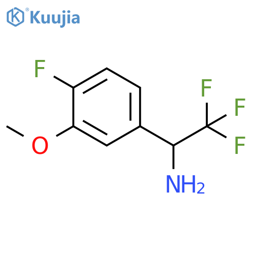 2,2,2-TRIFLUORO-1-(4-FLUORO-3-METHOXYPHENYL)ETHAN-1-AMINE structure