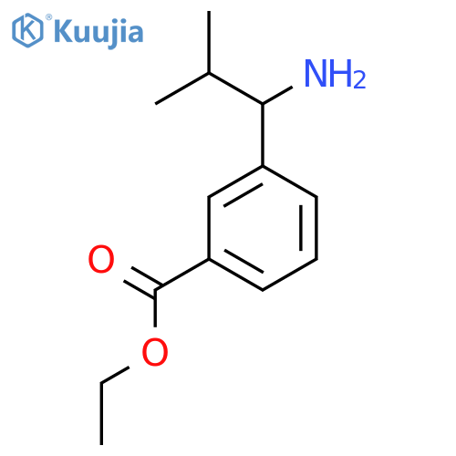 ethyl 3-(1-amino-2-methylpropyl)benzoate structure