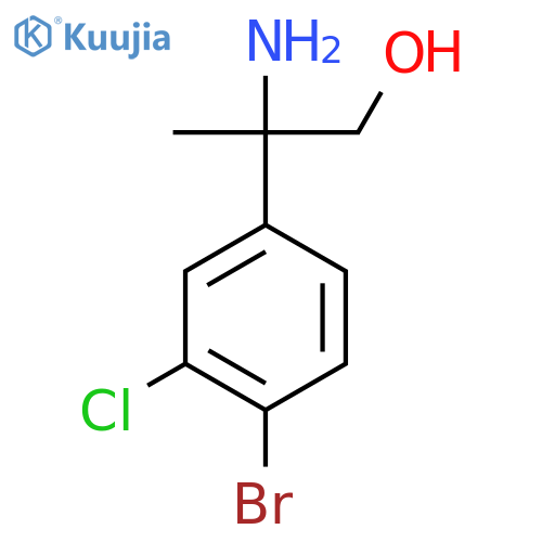 2-amino-2-(4-bromo-3-chlorophenyl)propan-1-ol structure
