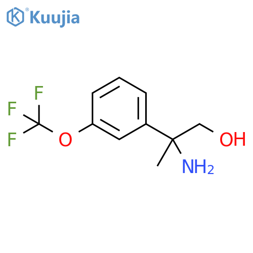 2-amino-2-3-(trifluoromethoxy)phenylpropan-1-ol structure