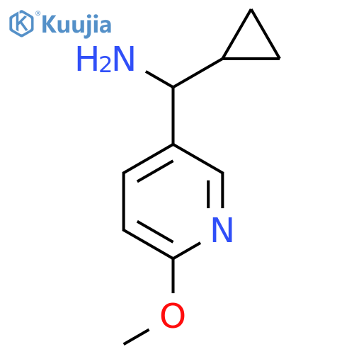 Cyclopropyl(6-methoxypyridin-3-yl)methanamine structure
