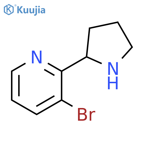 3-bromo-2-(pyrrolidin-2-yl)pyridine structure