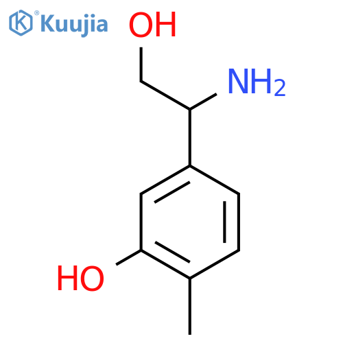 5-(1-AMINO-2-HYDROXYETHYL)-2-METHYLPHENOL structure