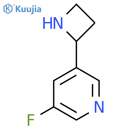 3-(azetidin-2-yl)-5-fluoropyridine structure
