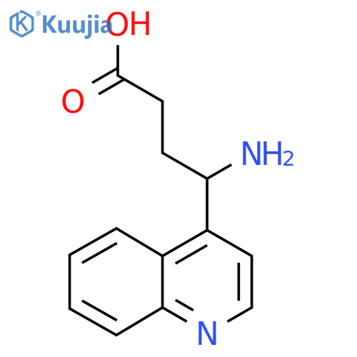 4-Amino-4-(quinolin-4-yl)butanoic acid structure