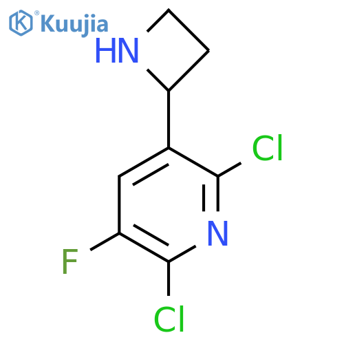 3-(azetidin-2-yl)-2,6-dichloro-5-fluoropyridine structure