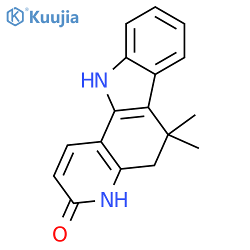 3H-Pyrido[3,2-a]carbazol-3-one,4,5,6,11-tetrahydro-6,6-dimethyl- structure