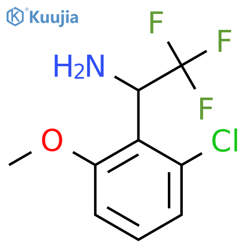 1-(2-chloro-6-methoxyphenyl)-2,2,2-trifluoroethan-1-amine structure