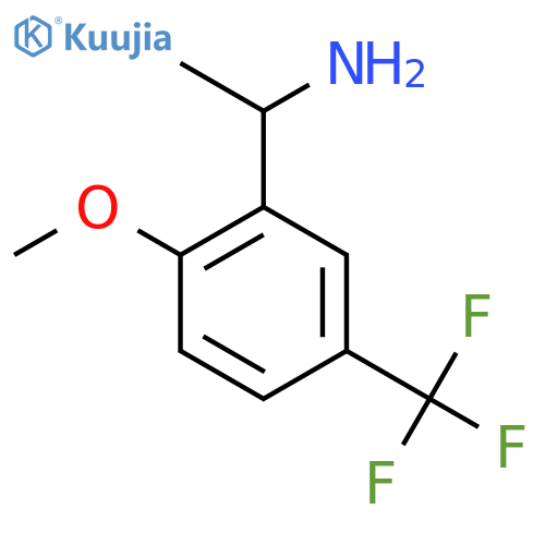 1-2-methoxy-5-(trifluoromethyl)phenylethan-1-amine structure