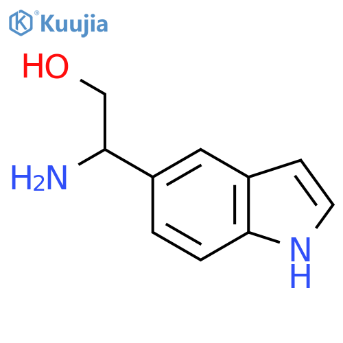 2-amino-2-(1H-indol-5-yl)ethan-1-ol structure