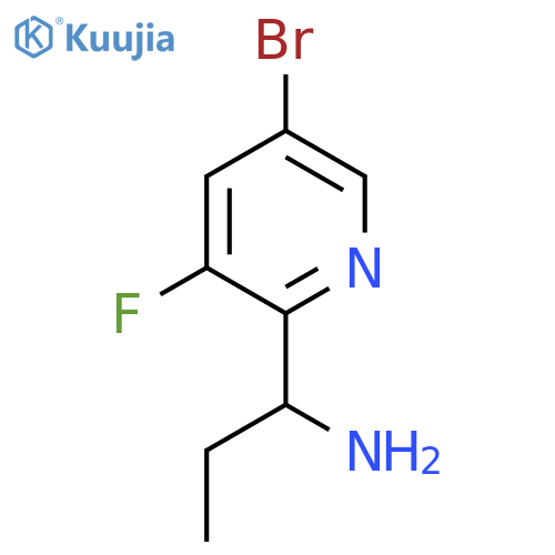 1-(5-BROMO-3-FLUOROPYRIDIN-2-YL)PROPAN-1-AMINE structure