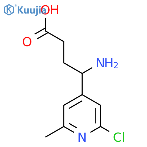 4-amino-4-(2-chloro-6-methylpyridin-4-yl)butanoic acid structure