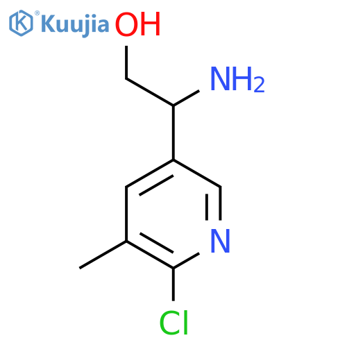 2-Amino-2-(6-chloro-5-methylpyridin-3-yl)ethan-1-ol structure