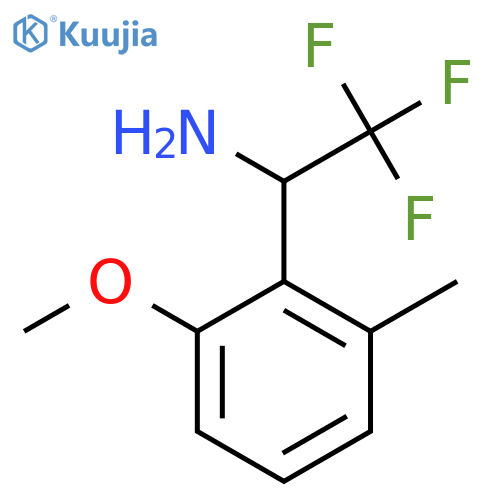 2,2,2-trifluoro-1-(2-methoxy-6-methylphenyl)ethan-1-amine structure