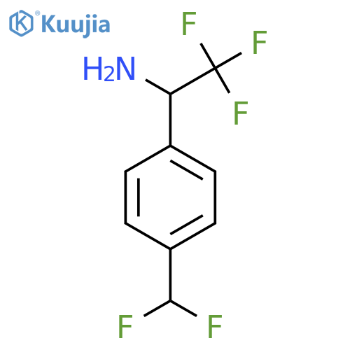 1-(4-(Difluoromethyl)phenyl)-2,2,2-trifluoroethanamine structure
