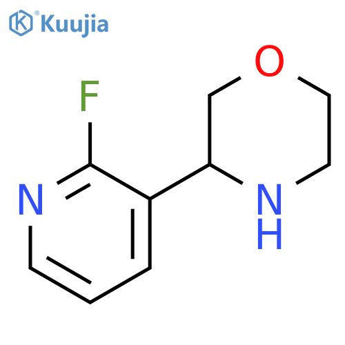 3-(2-fluoropyridin-3-yl)morpholine structure