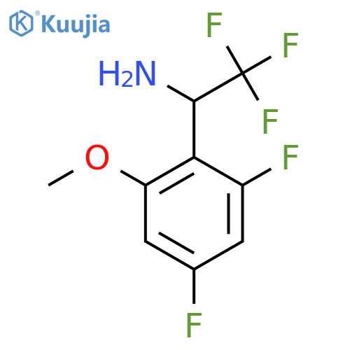 1-(2,4-difluoro-6-methoxyphenyl)-2,2,2-trifluoroethan-1-amine structure
