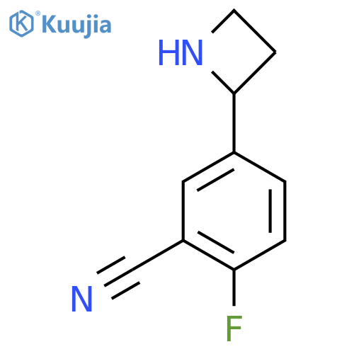 5-(azetidin-2-yl)-2-fluorobenzonitrile structure