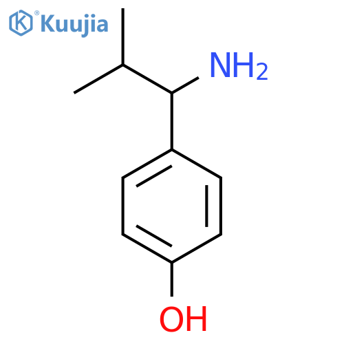 4-(1-AMINO-2-METHYLPROPYL)PHENOL structure