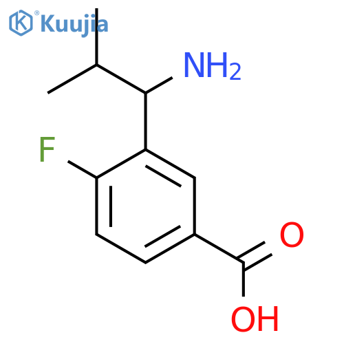 3-(1-AMINO-2-METHYLPROPYL)-4-FLUOROBENZOIC ACID HCL structure