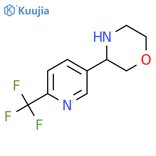 3-6-(trifluoromethyl)pyridin-3-ylmorpholine structure