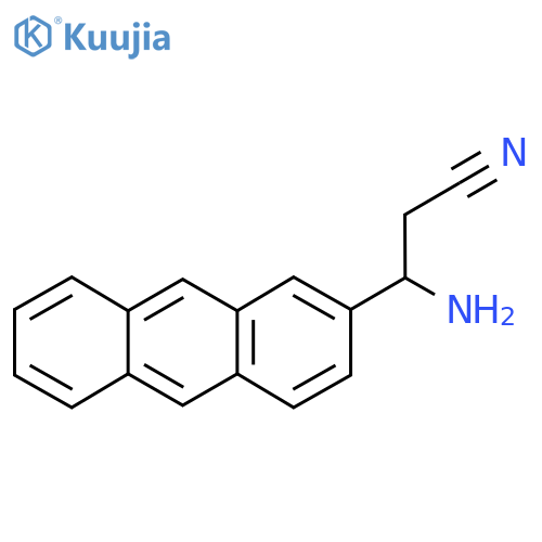 3-AMINO-3-(2-ANTHRYL)PROPANENITRILE structure